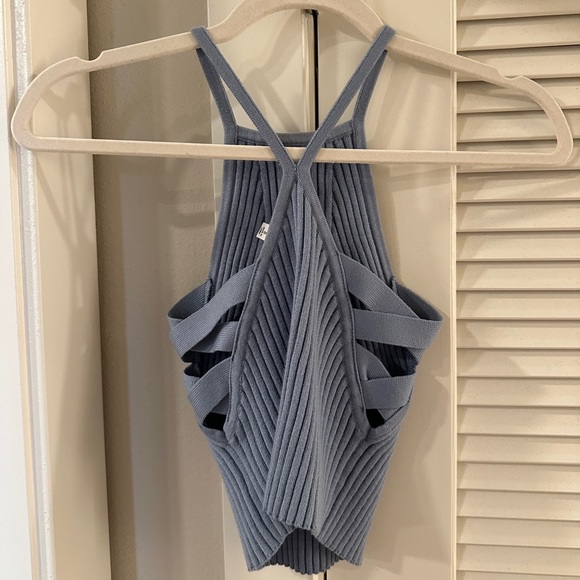 BLUE CROP TOP - Picture 2 of 2